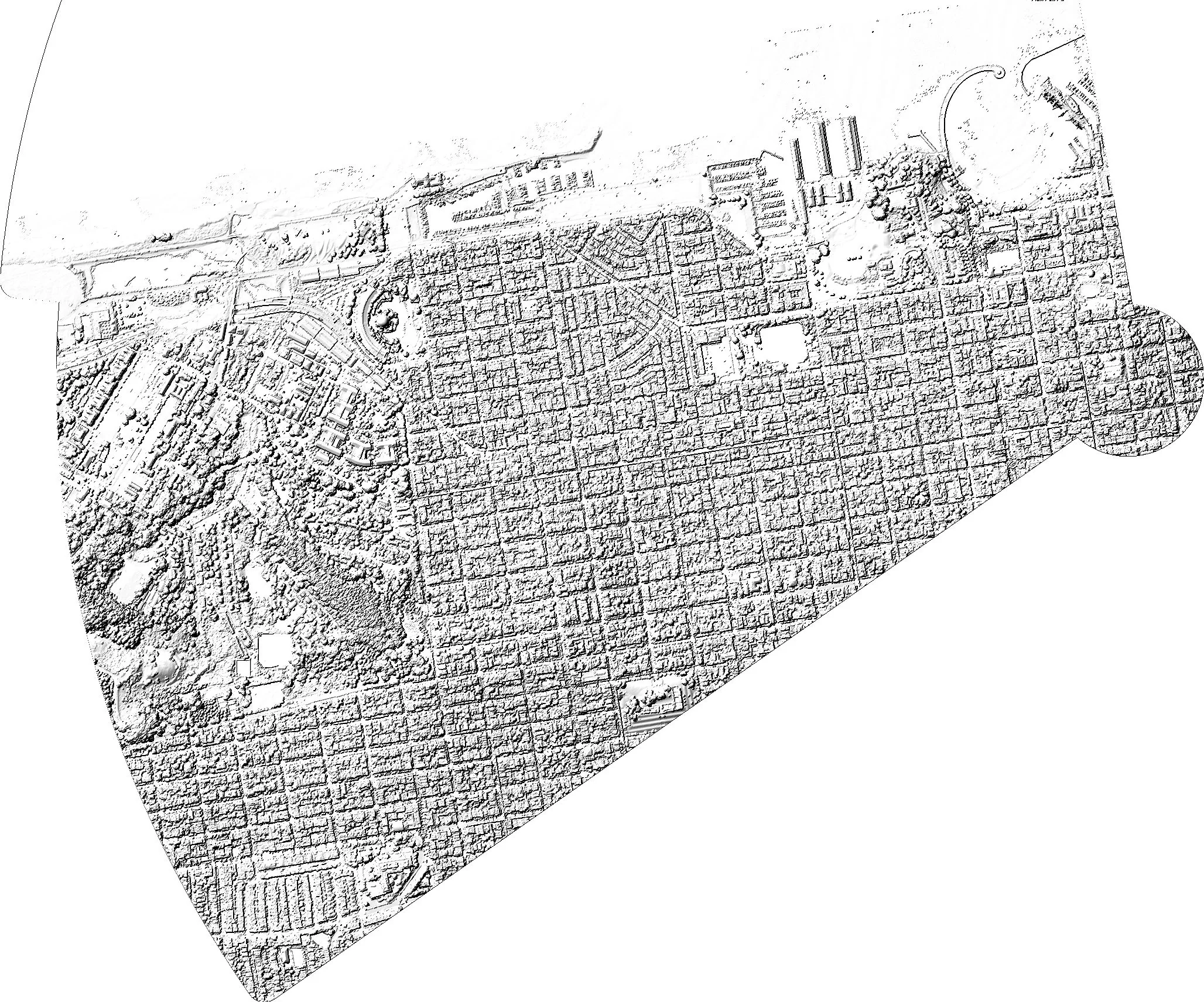 Laser scan relief